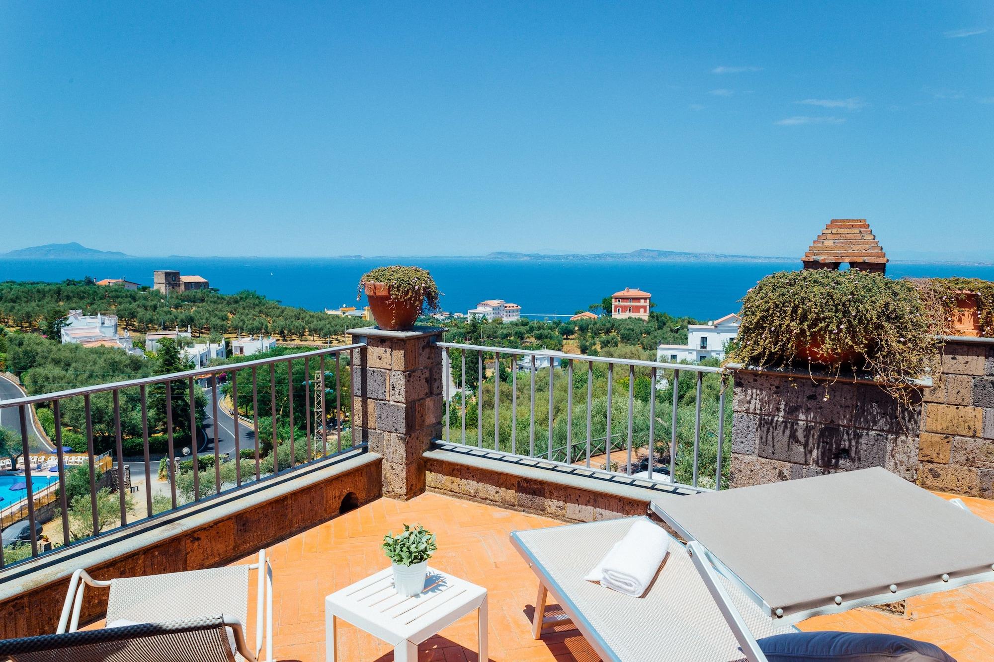 Villa Carolina Sorrento Private Heated Pool And Sea View Exterior photo